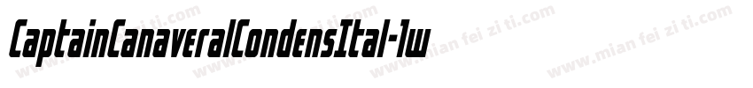CaptainCanaveralCondensItal-1w02字体转换