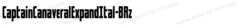 CaptainCanaveralExpandItal-BRzd字体转换