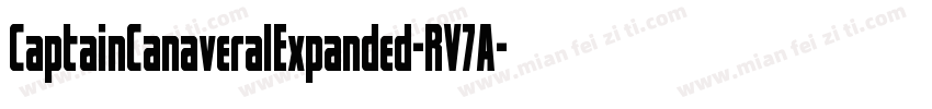 CaptainCanaveralExpanded-RV7A字体转换