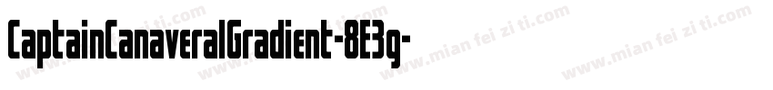 CaptainCanaveralGradient-8E3g字体转换