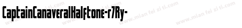 CaptainCanaveralHalftone-r7Ry字体转换