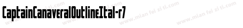 CaptainCanaveralOutlineItal-r7z7字体转换