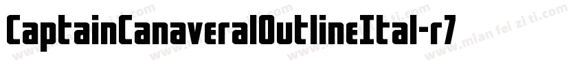 CaptainCanaveralOutlineItal-r7z7字体转换