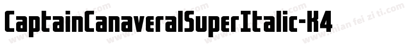CaptainCanaveralSuperItalic-K4Y7字体转换