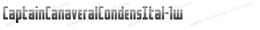 CaptainCanaveralCondensItal-1w02字体转换
