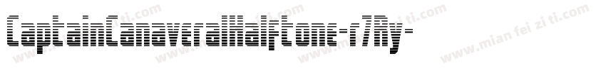 CaptainCanaveralHalftone-r7Ry字体转换