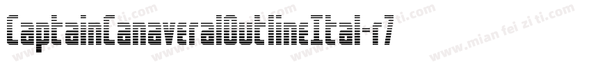 CaptainCanaveralOutlineItal-r7z7字体转换