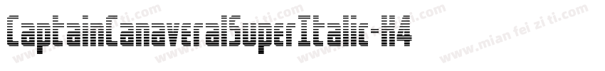 CaptainCanaveralSuperItalic-K4Y7字体转换