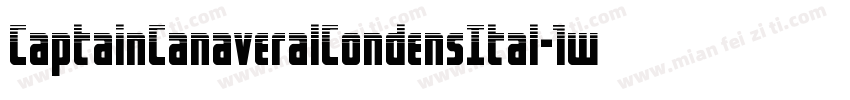 CaptainCanaveralCondensItal-1w02字体转换