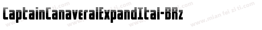 CaptainCanaveralExpandItal-BRzd字体转换