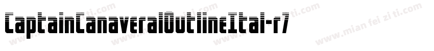 CaptainCanaveralOutlineItal-r7z7字体转换