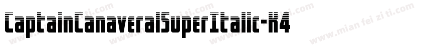 CaptainCanaveralSuperItalic-K4Y7字体转换