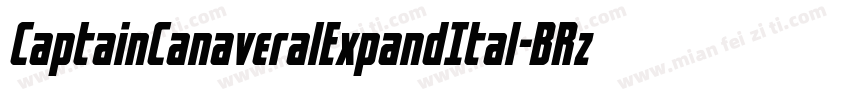 CaptainCanaveralExpandItal-BRzd字体转换