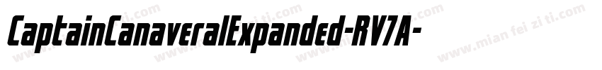 CaptainCanaveralExpanded-RV7A字体转换