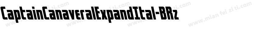 CaptainCanaveralExpandItal-BRzd字体转换