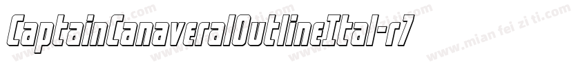 CaptainCanaveralOutlineItal-r7z7字体转换