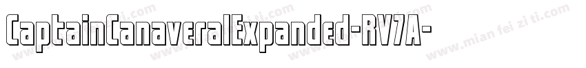 CaptainCanaveralExpanded-RV7A字体转换