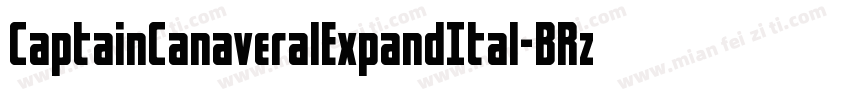 CaptainCanaveralExpandItal-BRzd字体转换