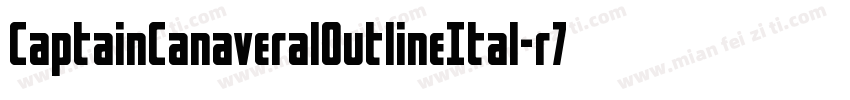 CaptainCanaveralOutlineItal-r7z7字体转换