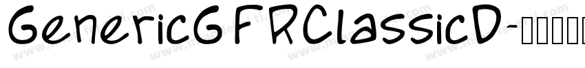 GenericG20FRClassicD字体转换