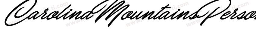 CarolinaMountainsPersonalUse字体转换