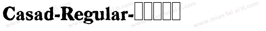 Casad-Regular字体转换