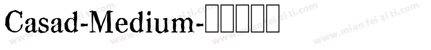 Casad-Medium字体转换