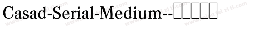Casad-Serial-Medium-字体转换