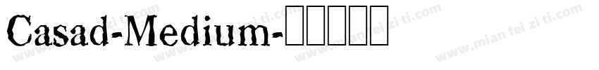 Casad-Medium字体转换