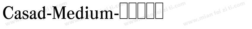 Casad-Medium字体转换