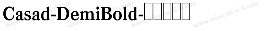 Casad-DemiBold字体转换