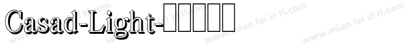 Casad-Light字体转换