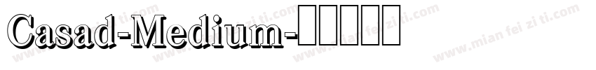 Casad-Medium字体转换