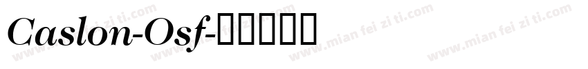 Caslon-Osf字体转换