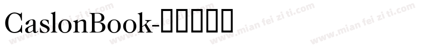 CaslonBook字体转换
