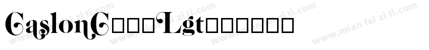 CaslonC37-Lgt字体转换