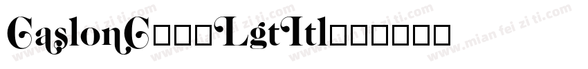 CaslonC37-LgtItl字体转换