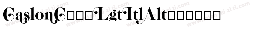 CaslonC37-LgtItlAlt字体转换