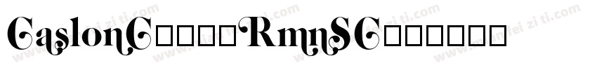 CaslonC437-RmnSC字体转换
