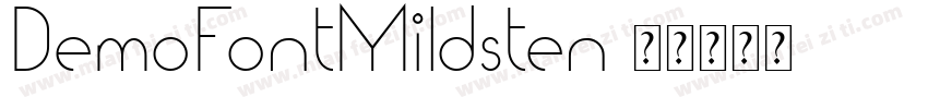 DemoFontMildsten字体转换
