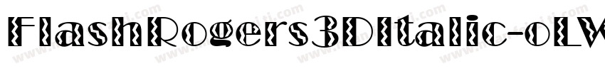 FlashRogers3DItalic-oLW4字体转换