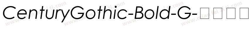 CenturyGothic-Bold-G字体转换