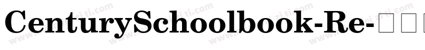 CenturySchoolbook-Re字体转换