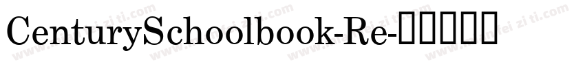 CenturySchoolbook-Re字体转换