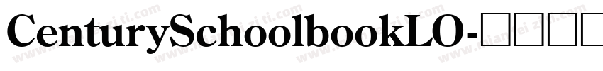 CenturySchoolbookLO字体转换
