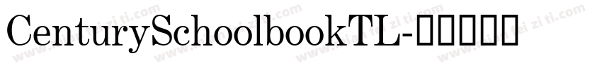 CenturySchoolbookTL字体转换