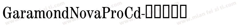 GaramondNovaProCd字体转换