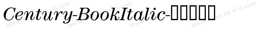Century-BookItalic字体转换