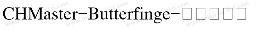 CHMaster-Butterfinge字体转换
