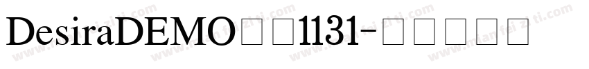 DesiraDEMO奇美1131字体转换